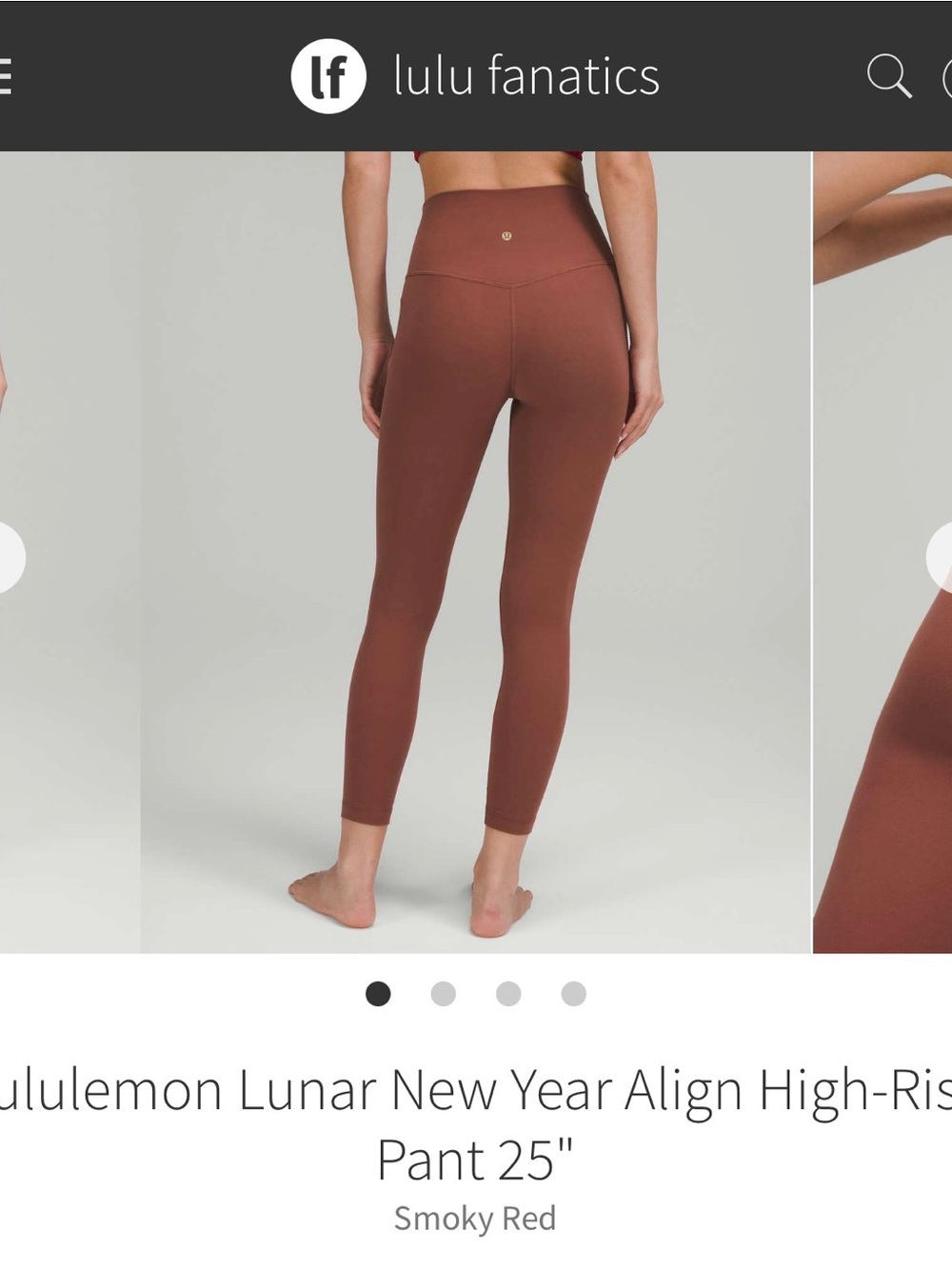 BNWT Lululemon Align Leggings | Smoky Red | 8